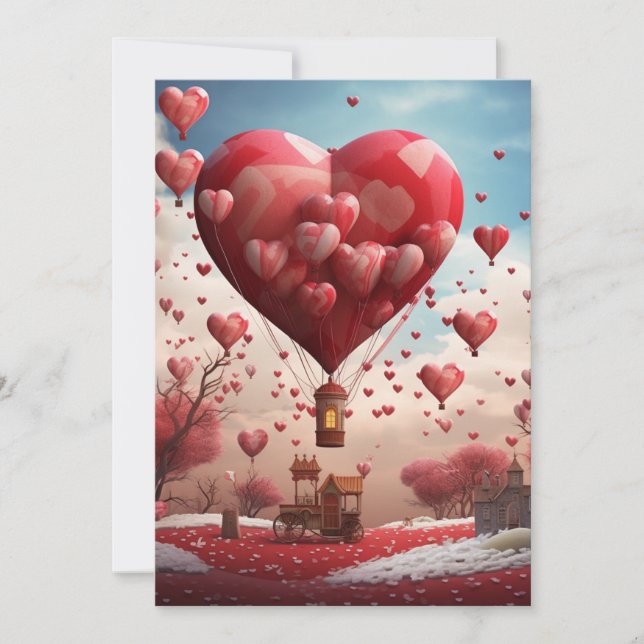 Heart Balloons: When I tell you - Valentine Card (Front)