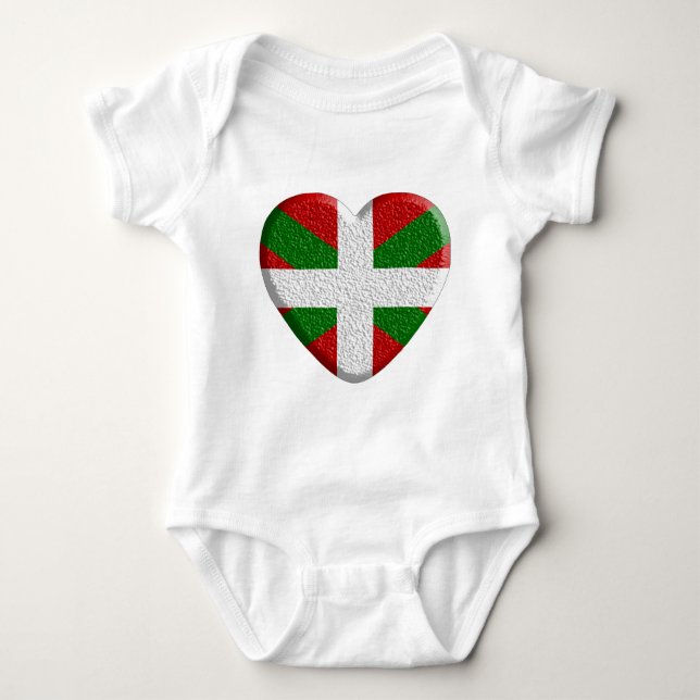 Heart Basque texturé.png Baby Bodysuit (Front)