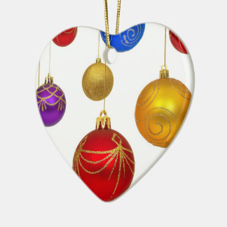 Heart Bauble Hanging Tree Christmas Decoration