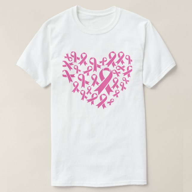 Heart - BCA Pink Ribbons T-Shirt (Design Front)