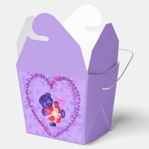 Heart Bear Favor or Gift Boxes