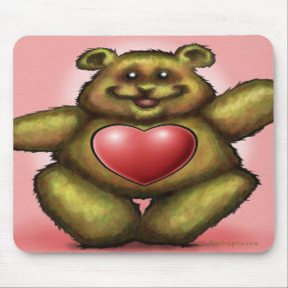 Heart Bear Mouse Pad