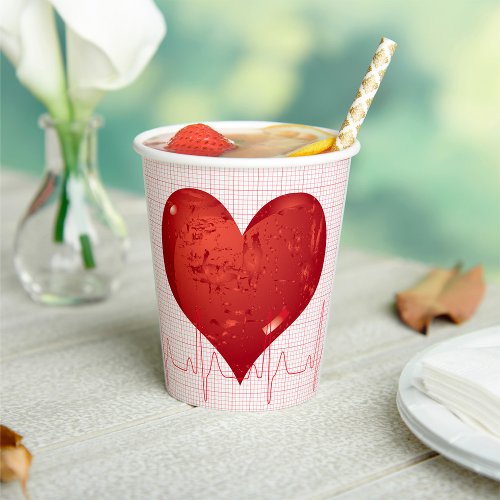 Heart Beat Paper Cups