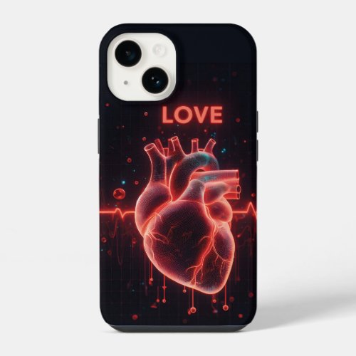 heart beat signal iPhone 14 case