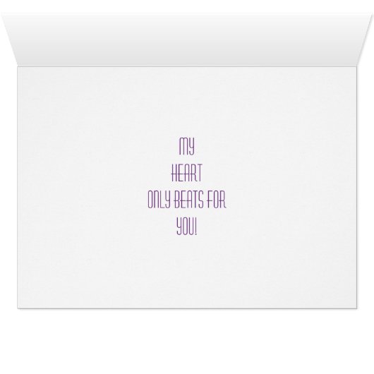 Heart Beat Valentine (Inside Horizontal (Bottom))