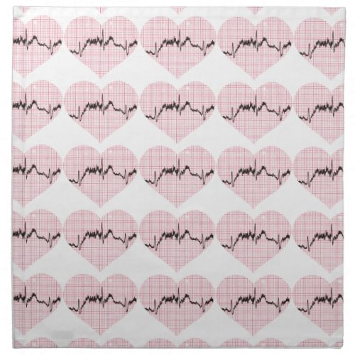 Heart Beat VII Cloth Napkin