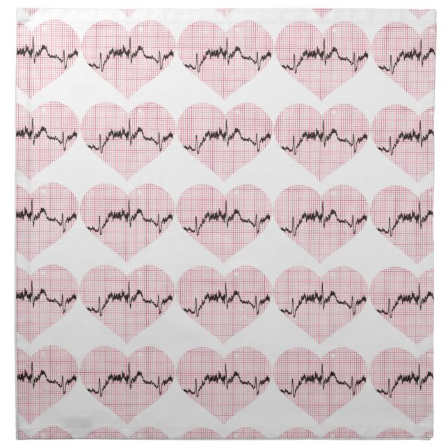 Heart Beat VII Cloth Napkin (Front)