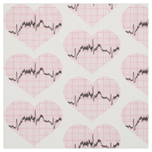 Heart Beat VII Fabric
