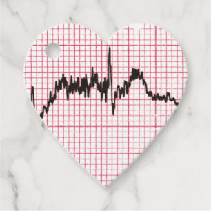 Heart Beat VII Favor Tags