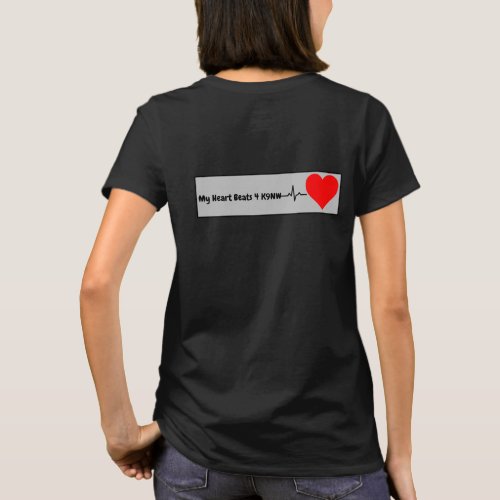 Heart Beats 4 Nosework W T_Shirt