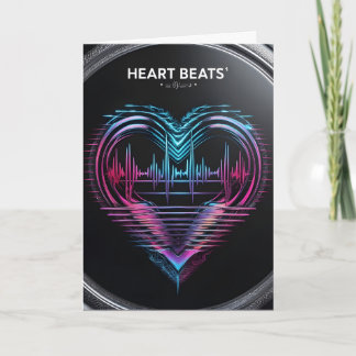 Heart Beats Greeting Card – Modern Romantic Design