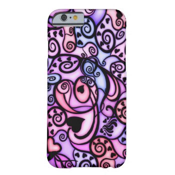 Heart Beats Singing  Stained Glass Style Barely There Iphone 6 Case by KirstenStar at Zazzle