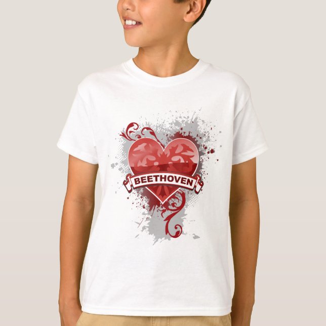 Heart Beethoven T-Shirt (Front)