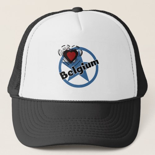 Heart Belgium Trucker Hat
