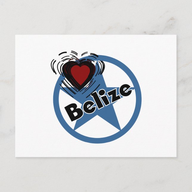 Heart Belize Postcard (Front)