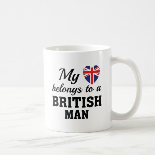 Heart Belongs British Coffee Mug