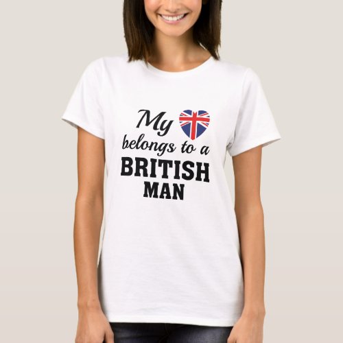 Heart Belongs British T_Shirt