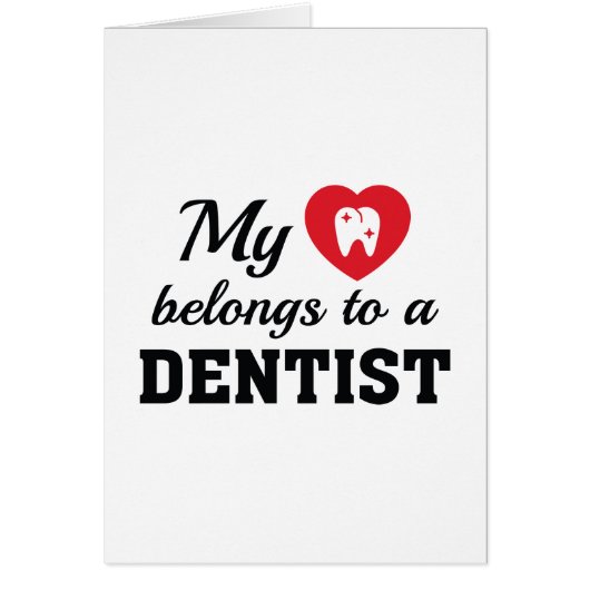 Heart Belongs Dentist Cards (Front)