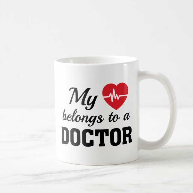 Heart Belongs Doctor Coffee Mug (Right)