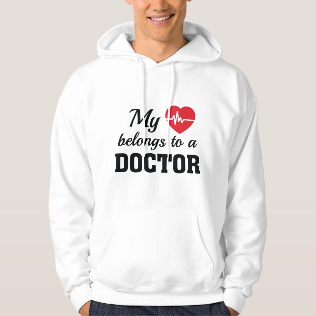 Heart Belongs Doctor Hoodie (Front)