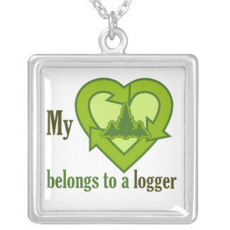 Heart Belongs to a Logger Necklace