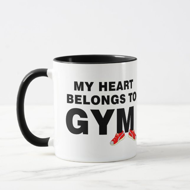 Heart Belongs To Gym Mug (Left)