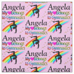 HEART BELONGS TO GYMNASTICS PERSONALIZED FABRIC