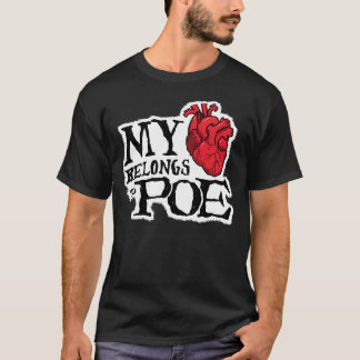 Heart Belongs to Poe Dark T-Shirt