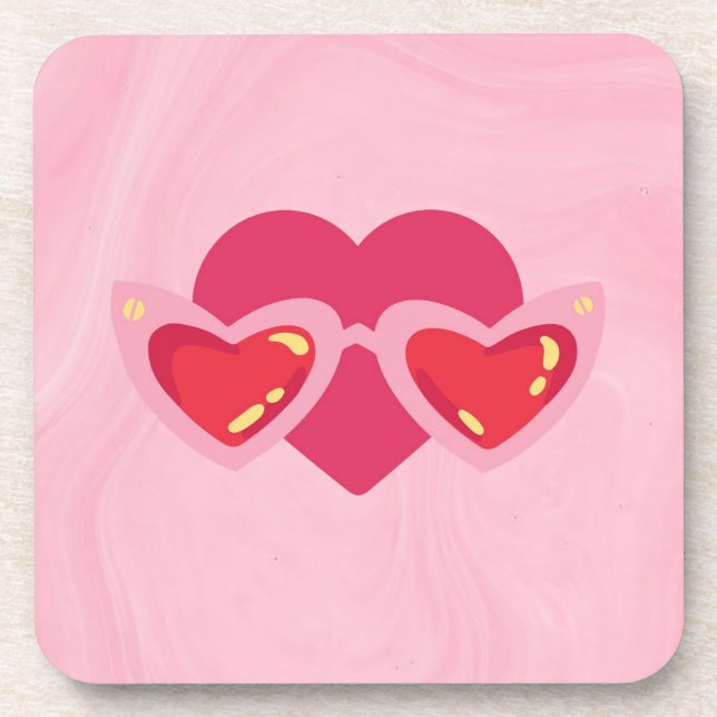 Heart Beverage Coaster (Front)
