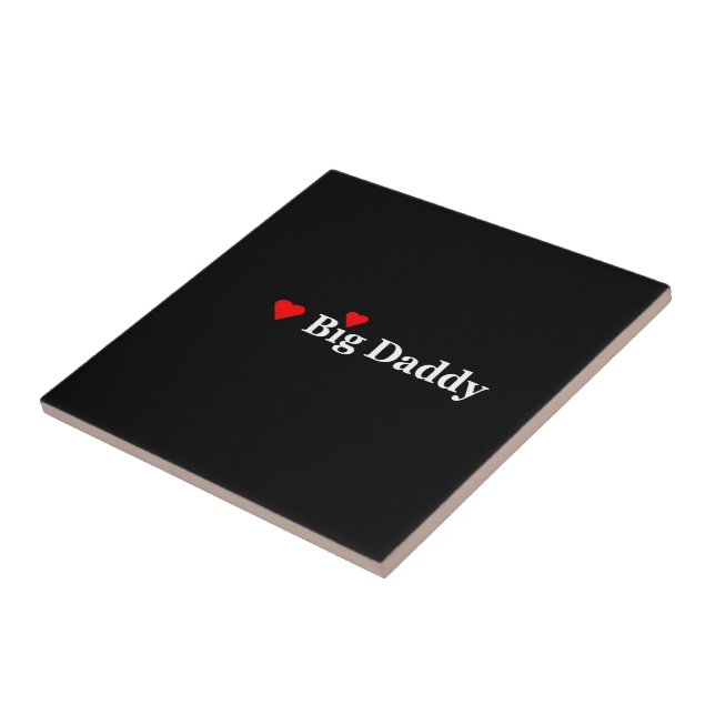 Heart Big Daddy Ceramic Tile (Side)