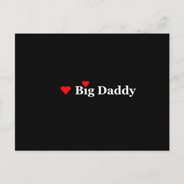 Heart Big Daddy Postcard (Front)