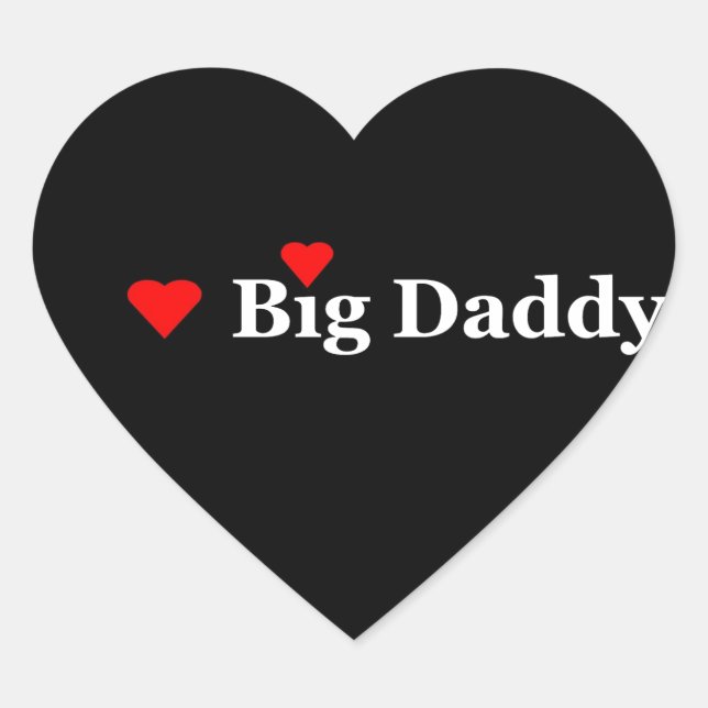 Heart Big Daddy Sticker (Front)