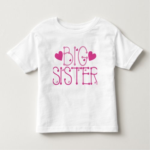 Heart Big Sister Toddler T_shirt