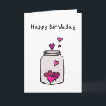 Heart Birthday Card<br><div class="desc">Get your hand on this hand drawn computer edited candle heart holder card for your loved one</div>