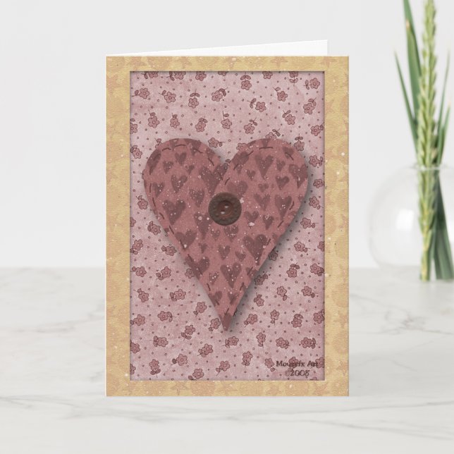 Heart Birthday Card (Grandmother) (Large Print) (Front)