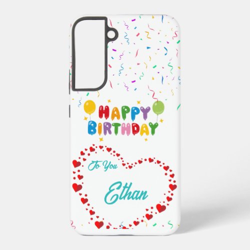 Heart Birthday Phone Case Gift for Samsung Galaxy