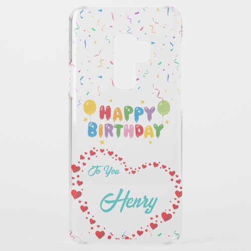 Heart Birthday Phone Case Gift for Samsung Galaxy