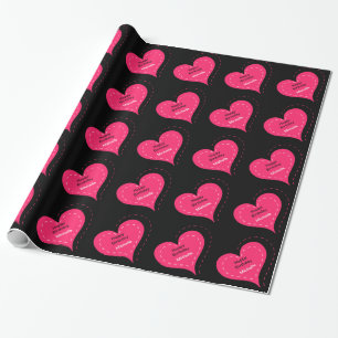 Heart Birthday Wrapping Paper