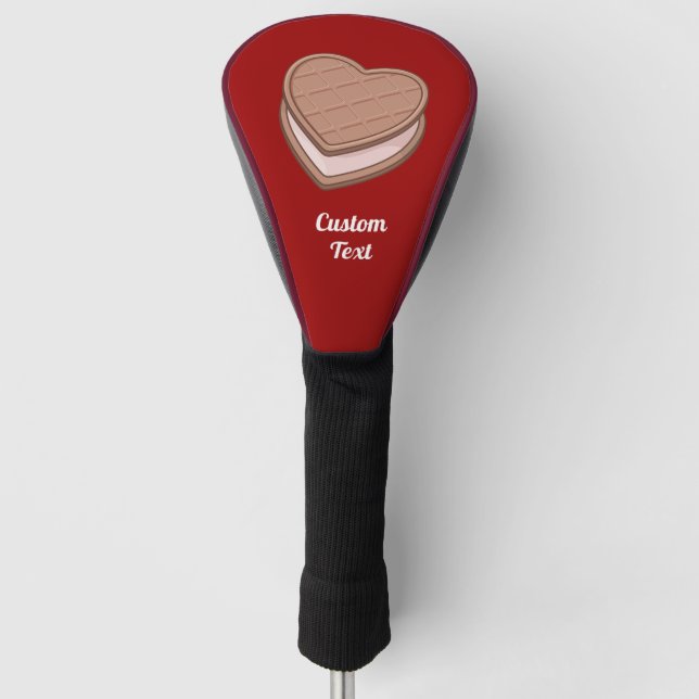 Heart Biscuit Golf Head Cover (Front)