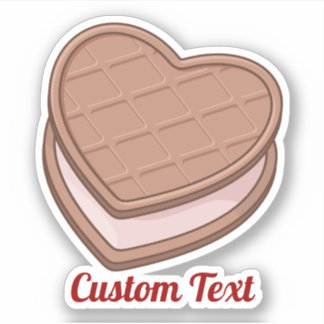 Heart Biscuit Sticker