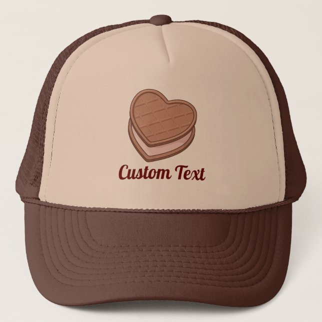 Heart biscuit trucker hat (Front)