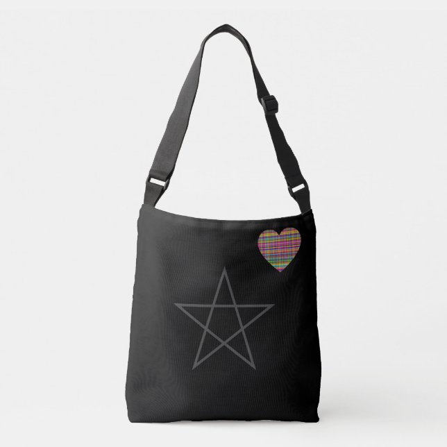 Heart - Black - Emo - Tote (Front)