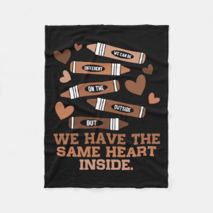 Heart Black History African Blm Juneteenth Women K Fleece Blanket