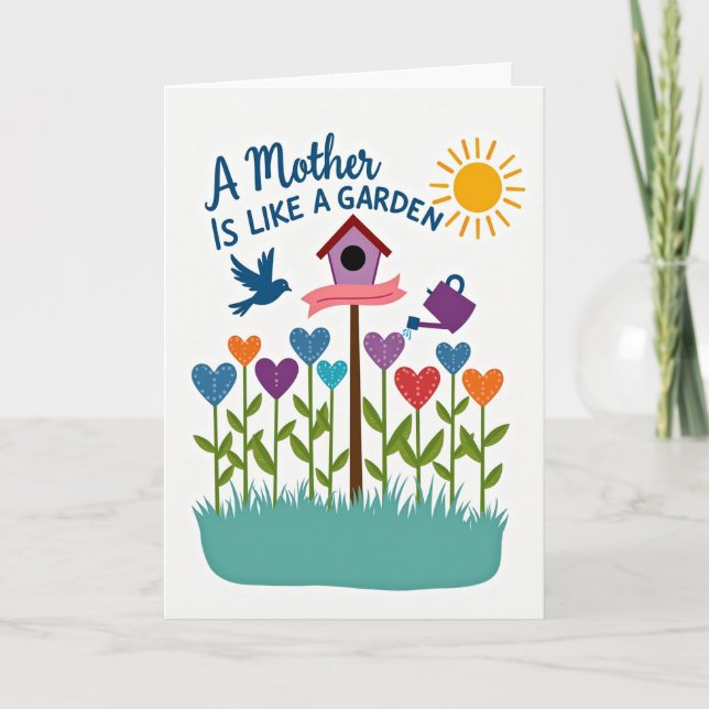 Heart Blooms Mothers Day Card (Front)