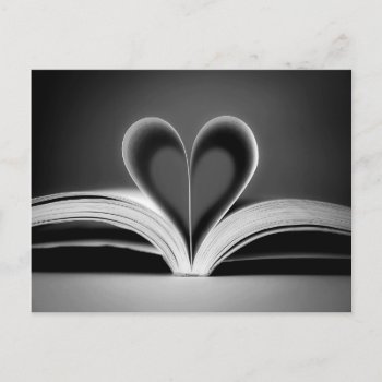 Heart Book Photography Postcard by RosaAzulStudio at Zazzle