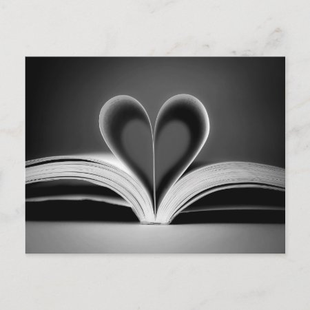 Heart Book Photography Postcard