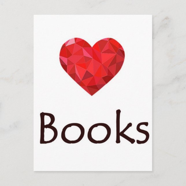 Heart Books Postcard (Front)