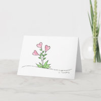 Heart Boquet Holiday Card