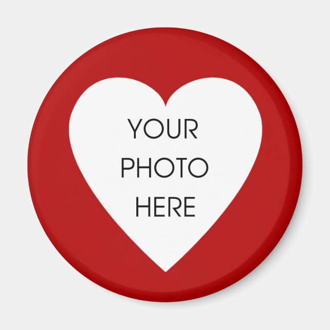 Heart Border Magnet - Template (Front)