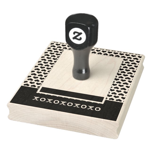 Heart Border xoxoxox Stamper Rubber Stamp (Stamp)